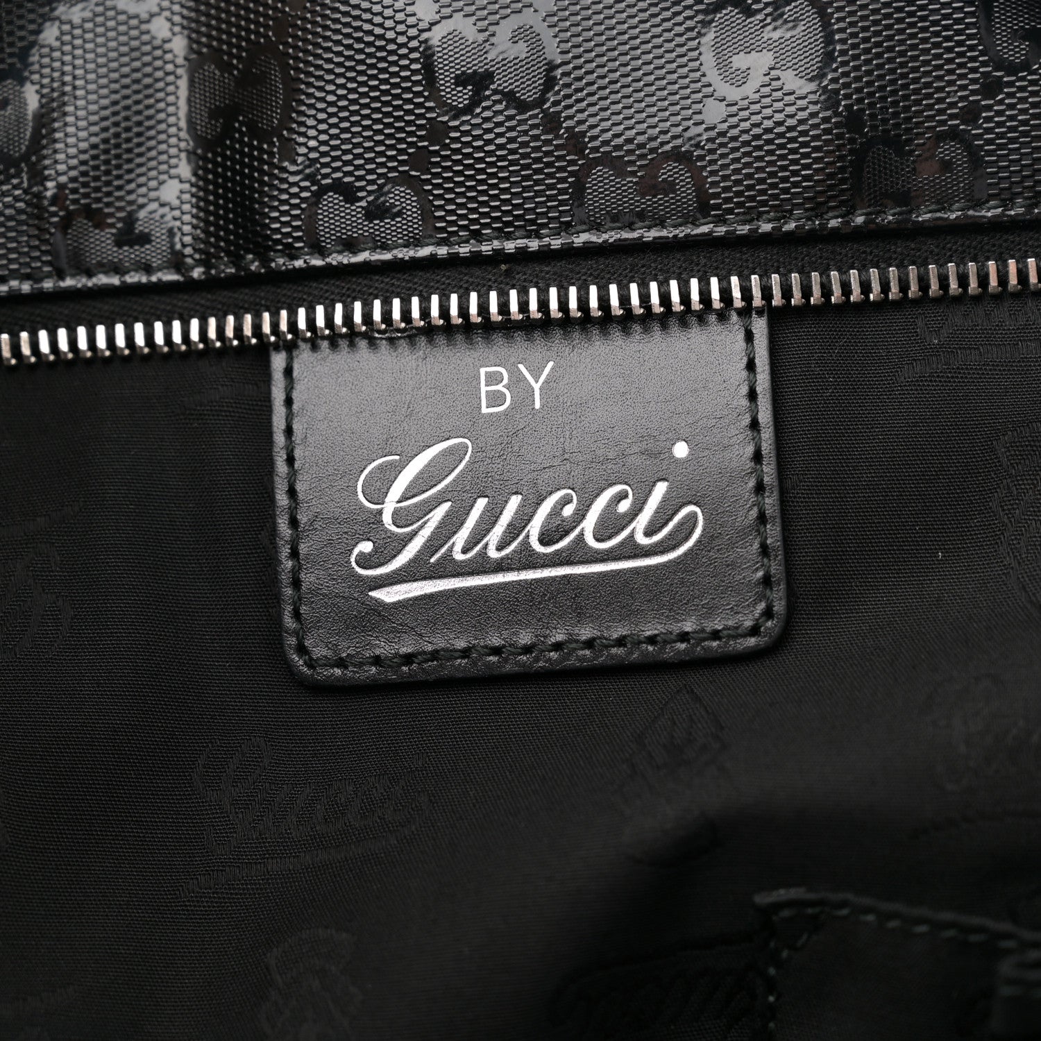 Gucci Imprime Monogram Web 500 Tote Black 6 of 14