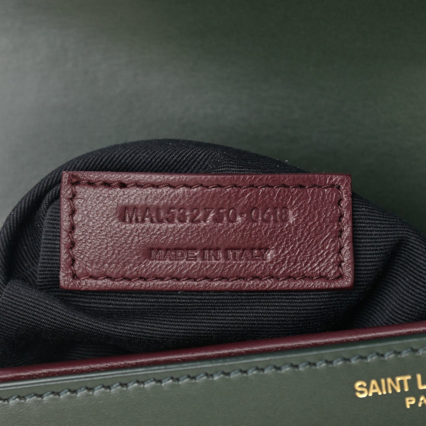 Smooth Calfskin Monogram Cassandra Clasp Bag Dark Green