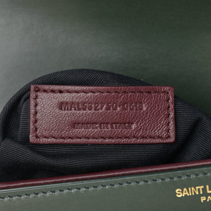 Saint Laurent Smooth Calfskin Monogram Cassandra Clasp Bag Dark Green 8 of 10