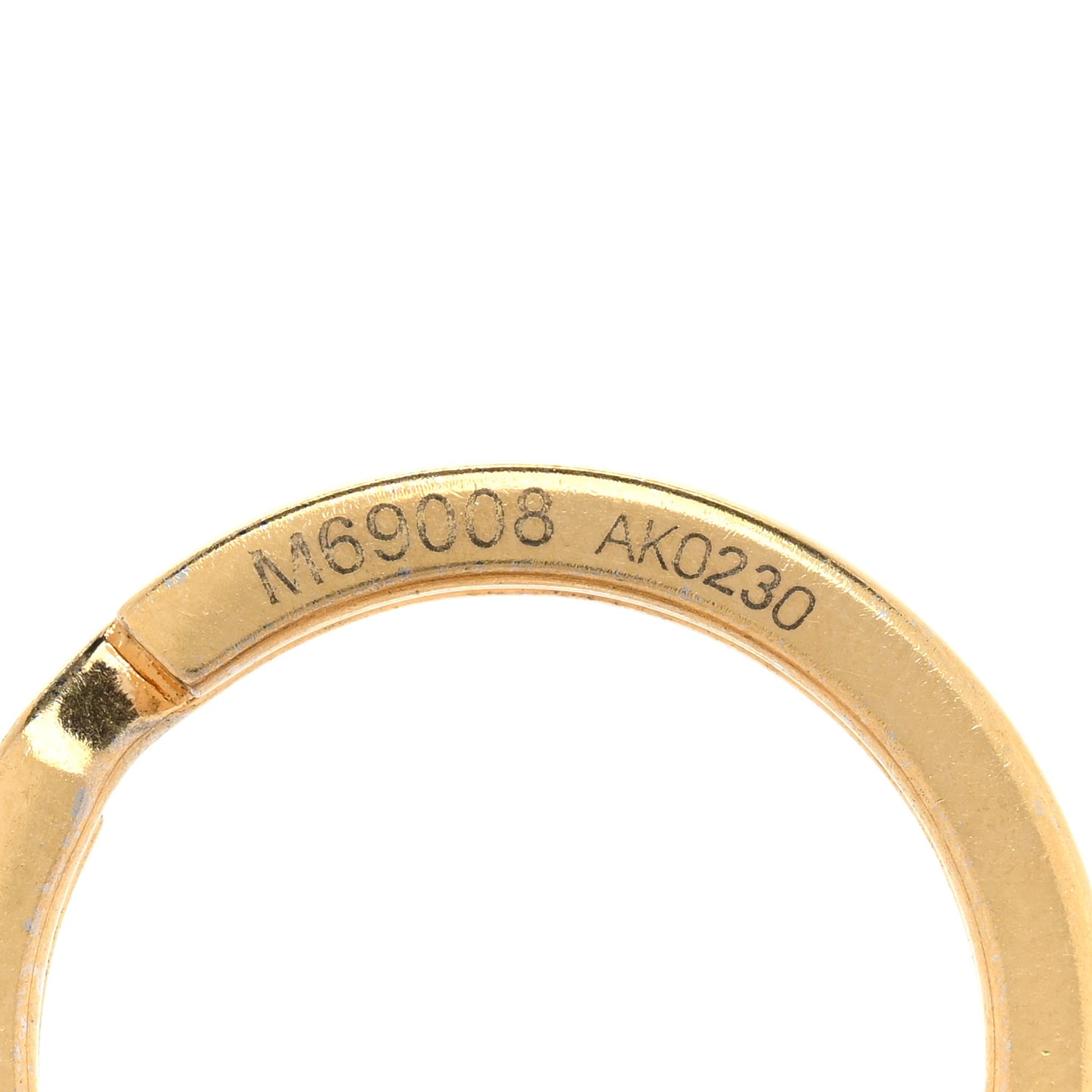 Metal Monogram Epi Spring Street Bag Charm Key Holder Gold
