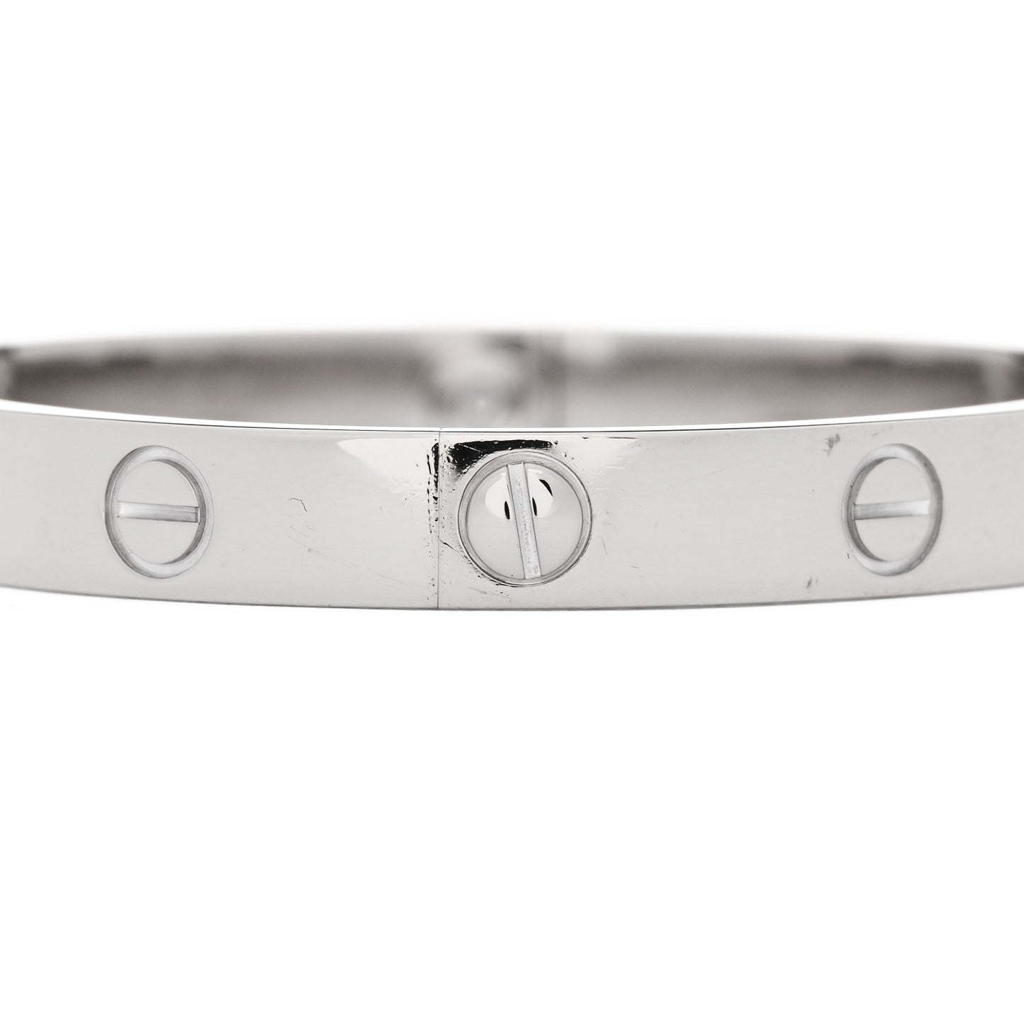 18K White Gold LOVE Bracelet 16