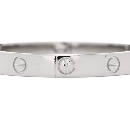 Cartier 18K White Gold LOVE Bracelet 16 3 of 8