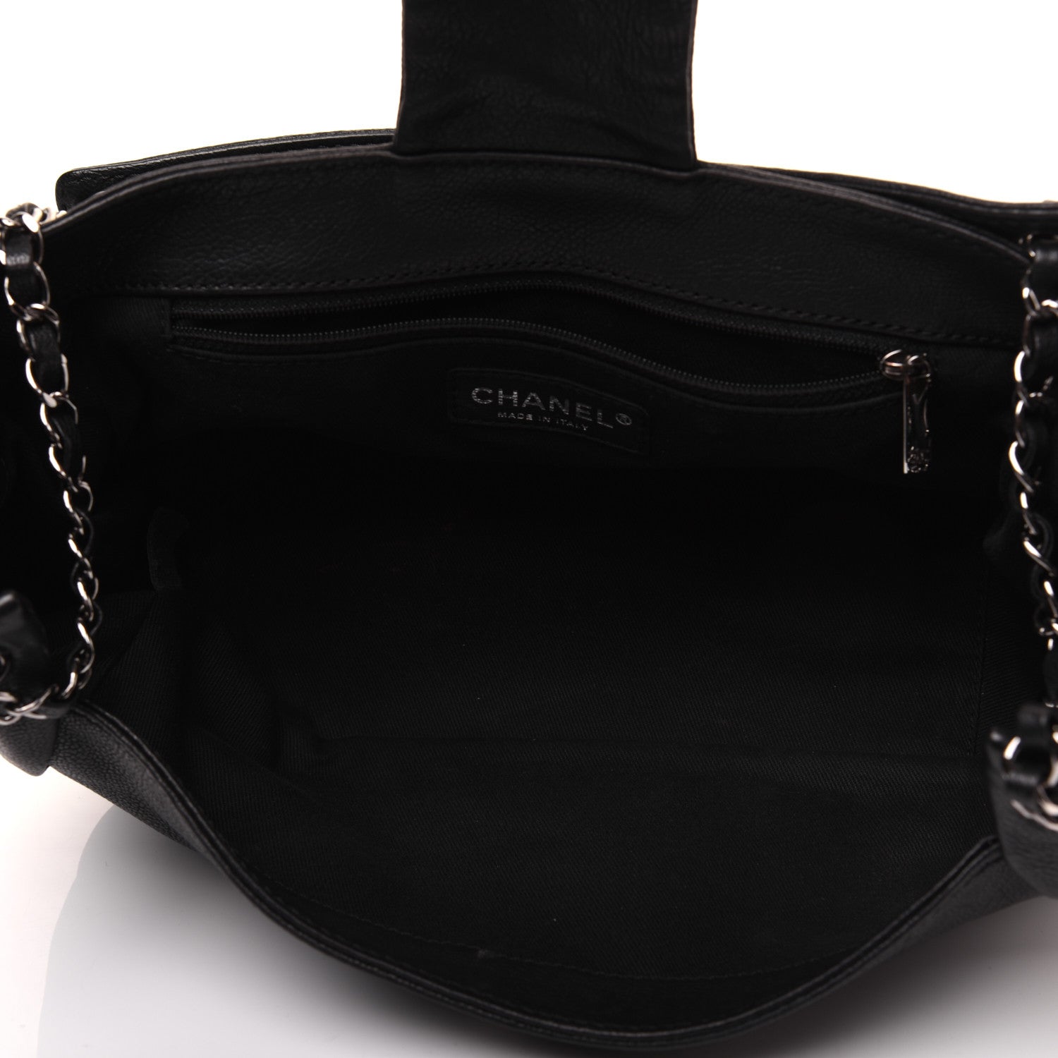 Chanel Calfskin Diamond Stitch Accordion Flap Black 5 of 16