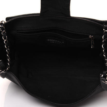 Chanel Calfskin Diamond Stitch Accordion Flap Black 5 of 16