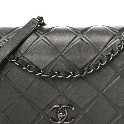 Chanel Calfskin Small Propeller Flap Charcoal 9 of 12