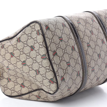 Gucci GG Plus Monogram Hearts Medium Joy Boston Dark Brown 9 of 10