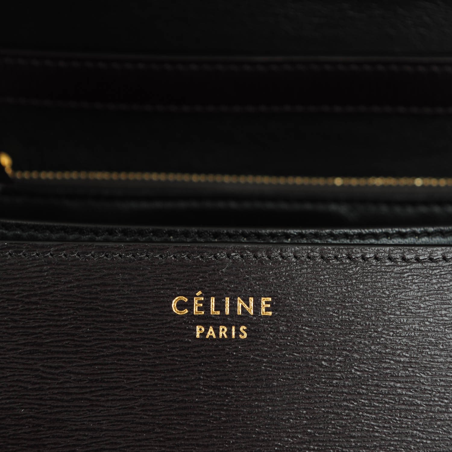 Celine Liege Calfskin Medium Classic Box Flap Bag Espresso 7 of 7