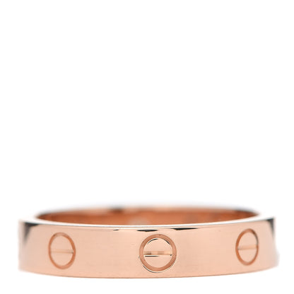 Cartier 18K Pink Gold Diamond LOVE Wedding Band Ring 56 7.5 3 of 7