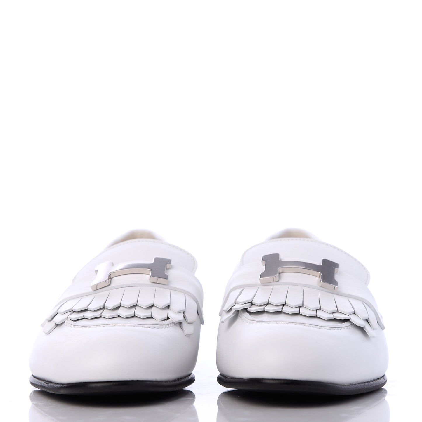 Calfskin Womens Royal Loafers 36.5 White