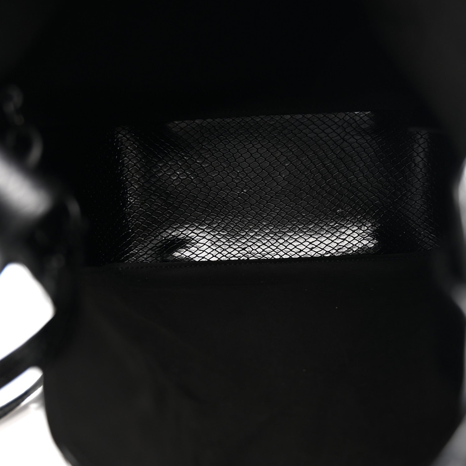 Balenciaga Extra Supple Calfskin Snakeskin Embossed Calfskin Small Tool 2.0 North-South Tote Black 6 of 12