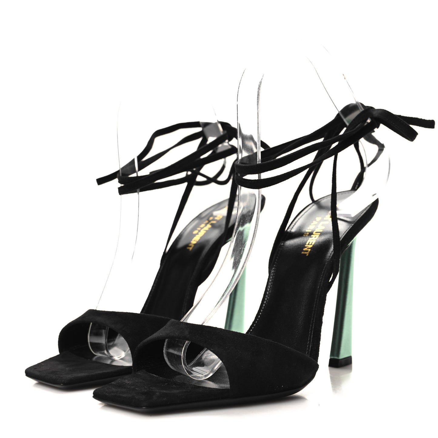 Suede Paz 105 Ankle Strap Sandals 38 Hope Green