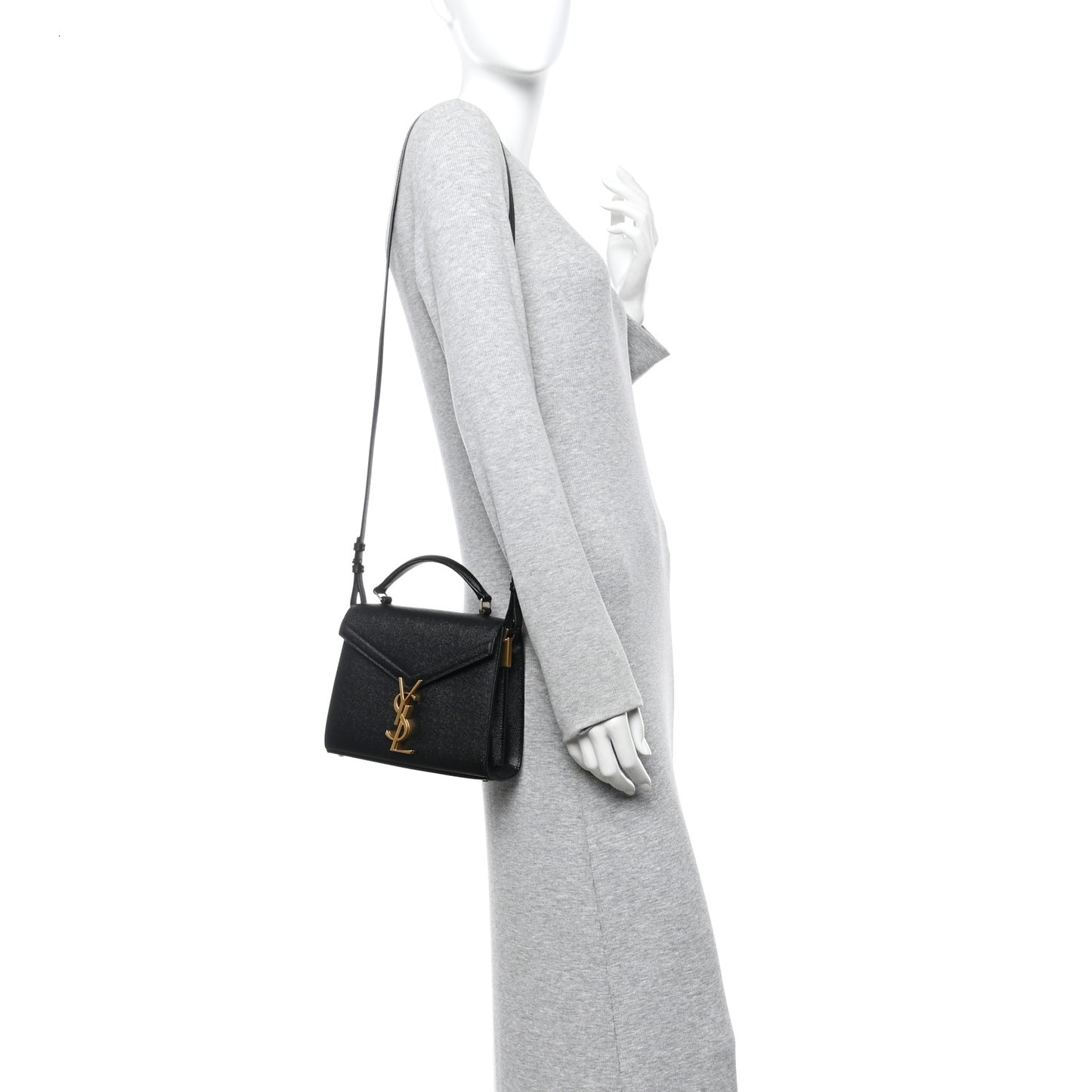 Grain De Poudre Mini Classic Monogram Cassandra Top Handle Black