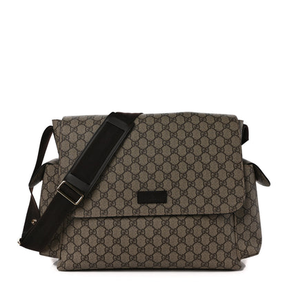 Gucci GG Plus Monogram Messenger Diaper Bag Dark Brown 1 of 9
