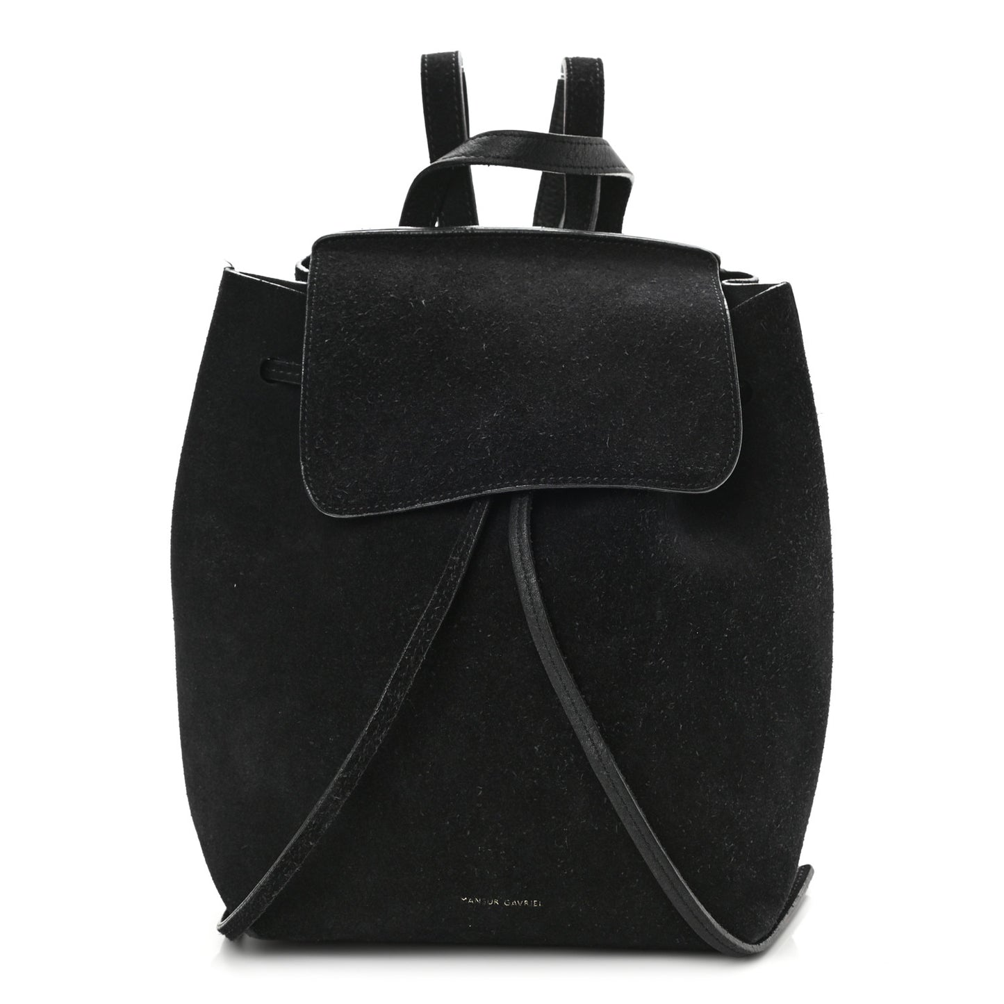 Suede Backpack Black