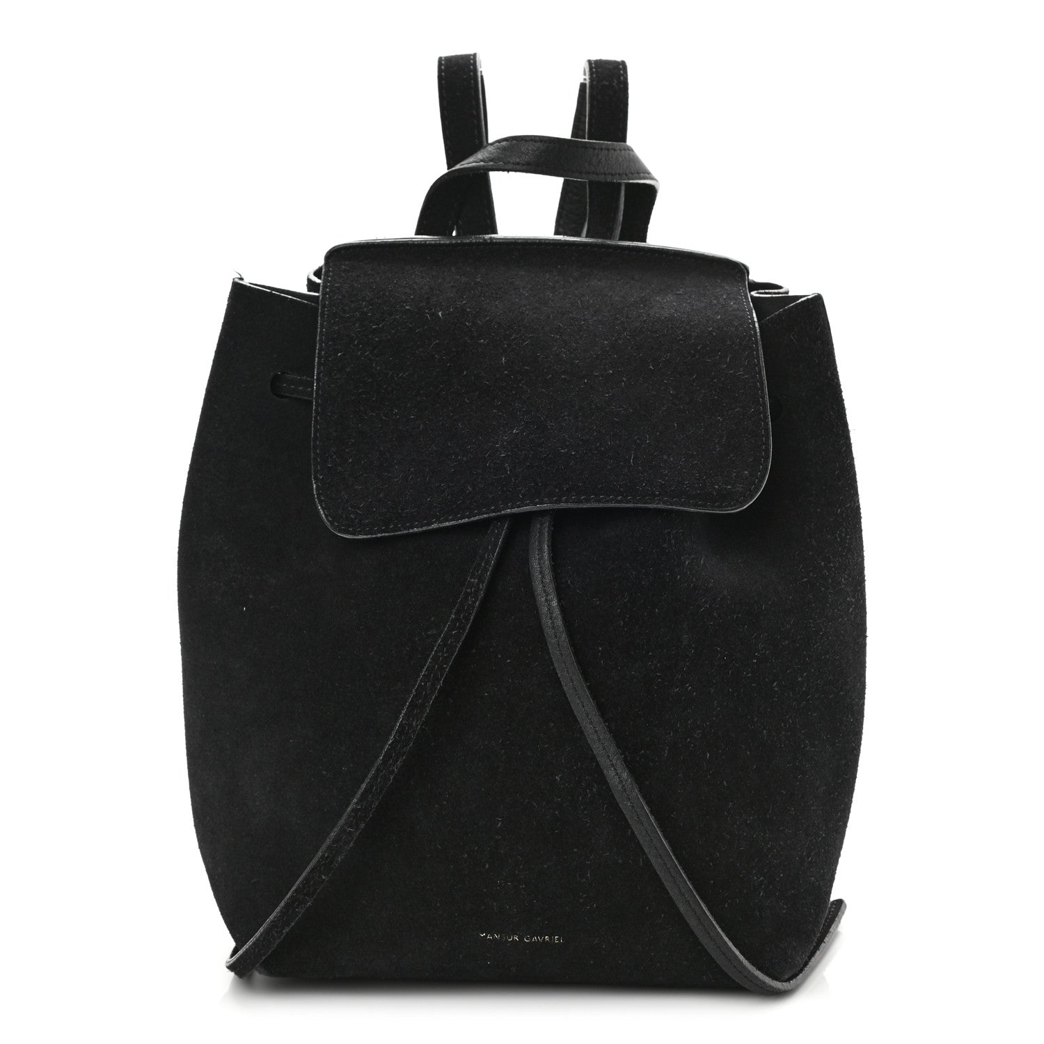 Mansur Gavriel Suede Backpack Black 1 of 10