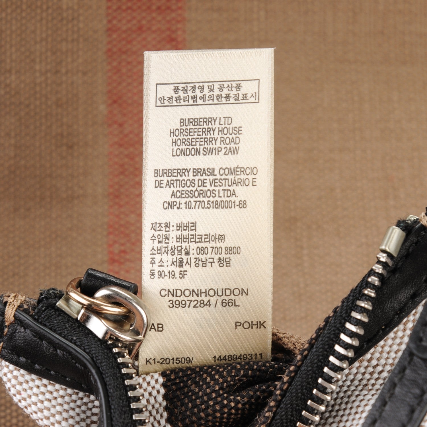 Burberry Canvas Mega Check Mini Ashby Tassel Crossbody Black 7 of 9
