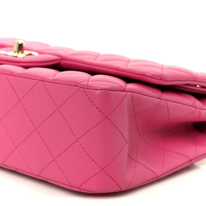 Chanel Lambskin Quilted Medium Double Flap Pink 11 of 11
