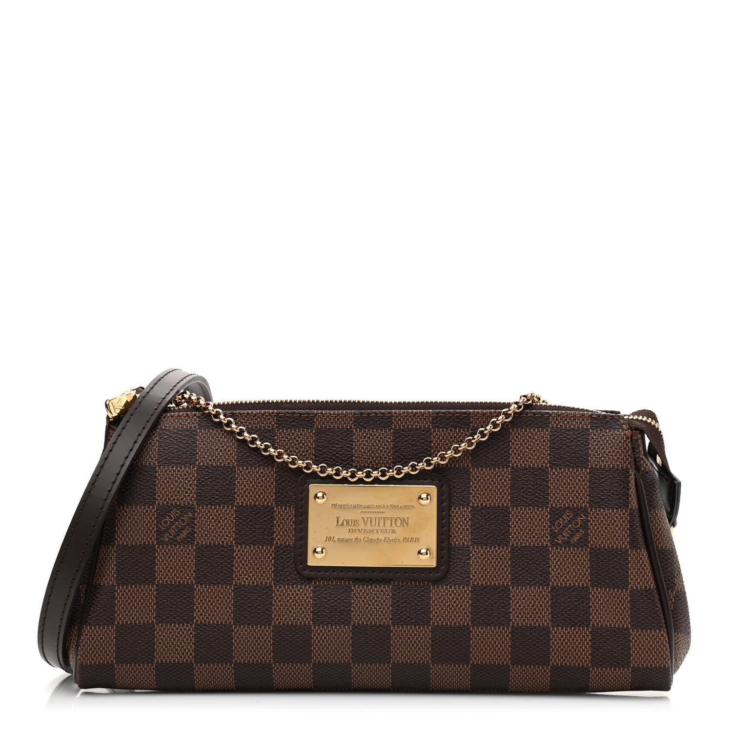 Louis Vuitton Damier Ebene Eva Clutch 1 of 9