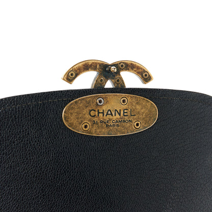Chanel Shiny Calfskin Goatskin Quilted Medium Coco Curve Messenger Flap Black 8 of 12