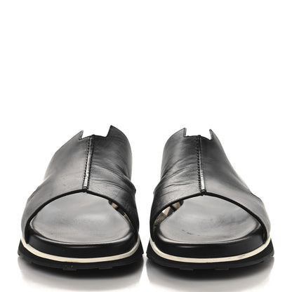 Hermes Nappa Mens Pharaon Sandals 43.5 Black 3 of 9