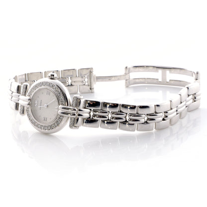 Cartier 18k White Gold Diamond Ladies Watch 5 of 7