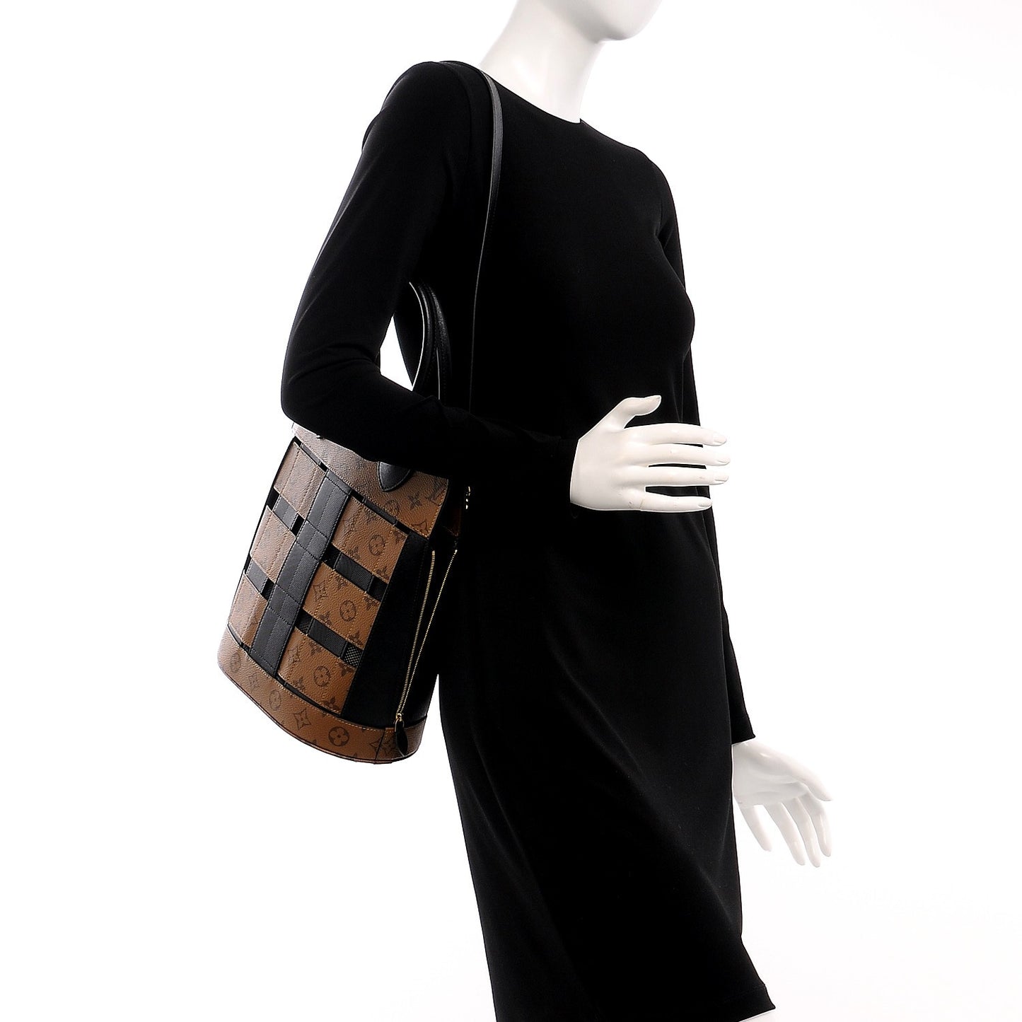 Reverse Monogram Tressage Tote