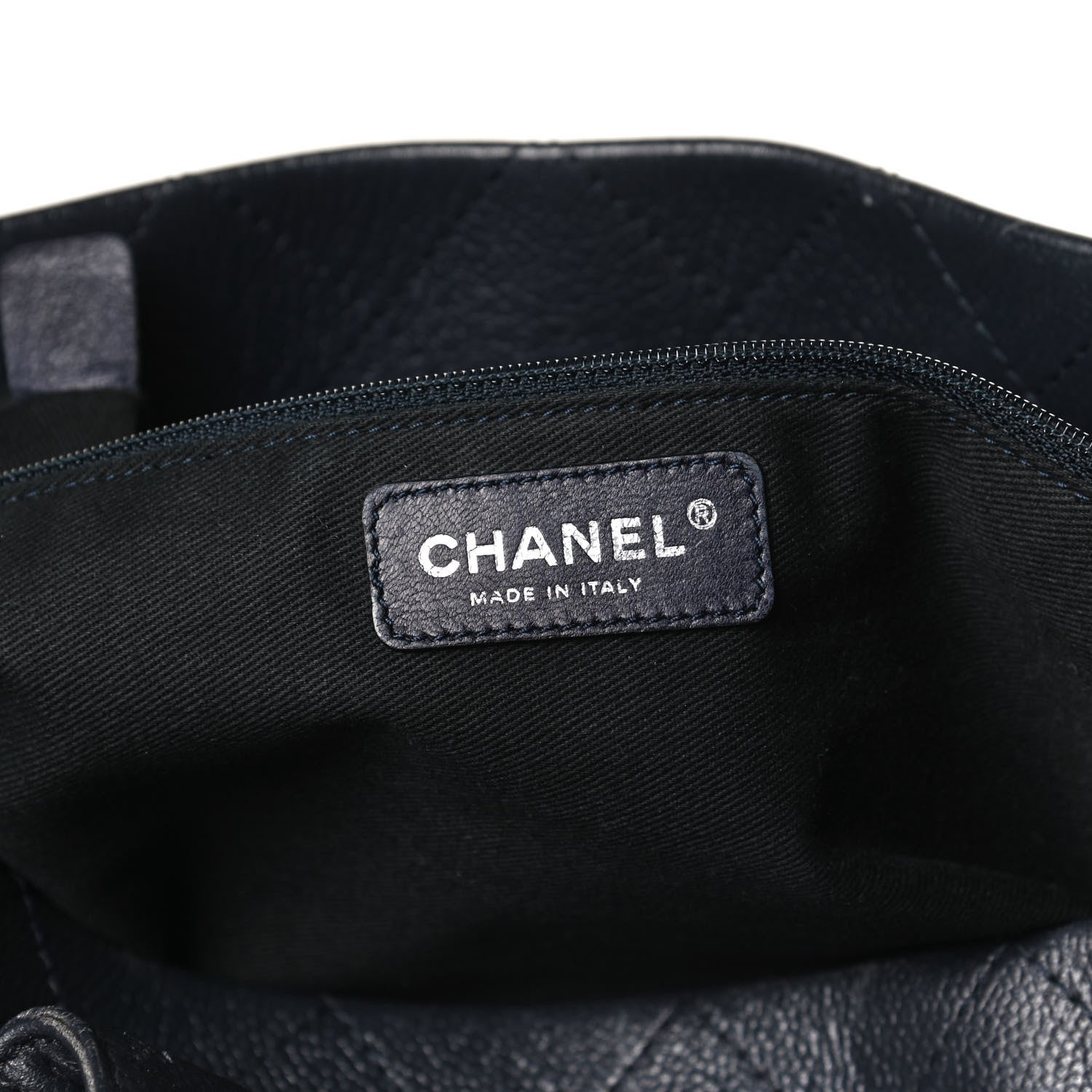 Chanel Caviar Executive Cerf Shopper Tote Navy 5 of 11