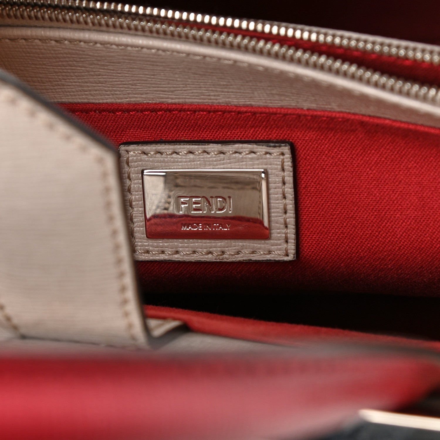Fendi Vitello Elite Monster Petite 2Jours Tote Polvere Ribes Multicolor 6 of 10