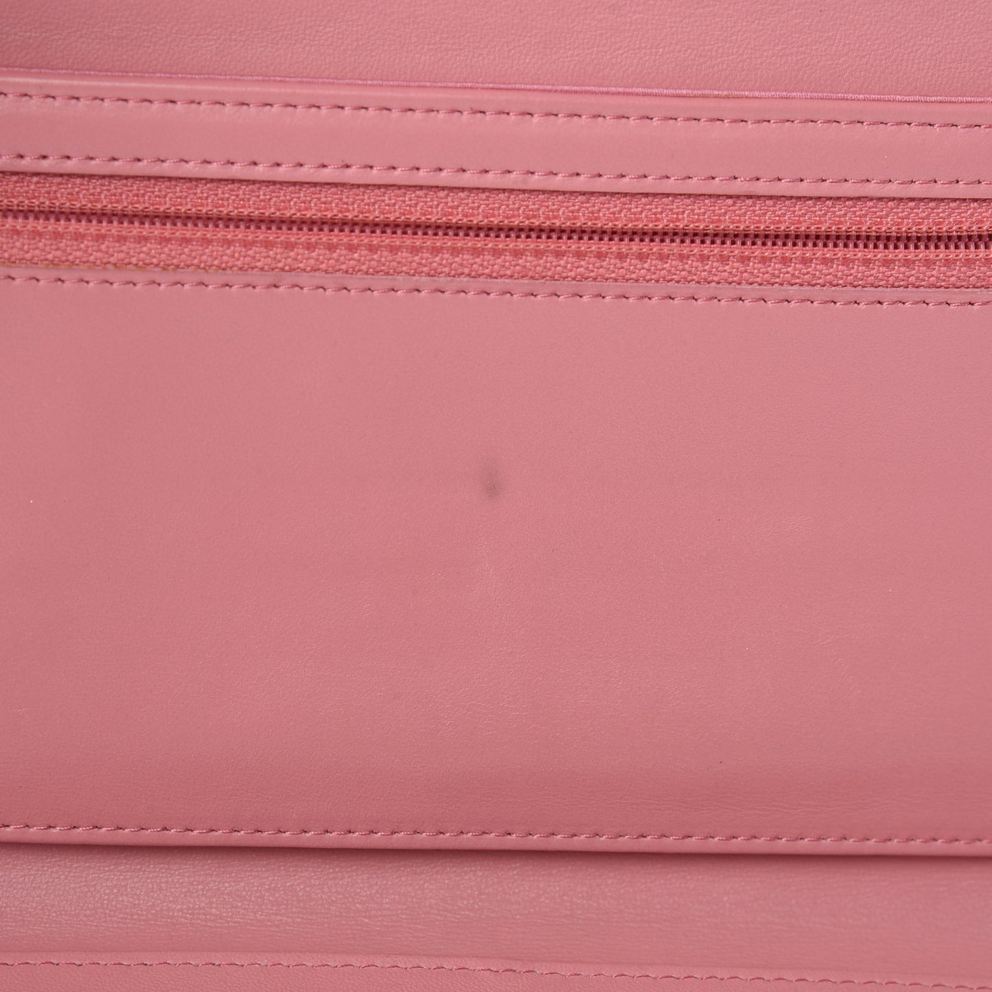 Lambskin Embossed Camellia Large Gusset Flap Wallet Pink