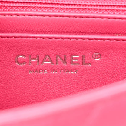 Chanel Lambskin Quilted Mini Square Flap Pink 6 of 10