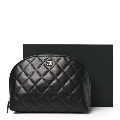 Chanel Caviar Quilted Medium Cosmetic Case Black 11 of 11