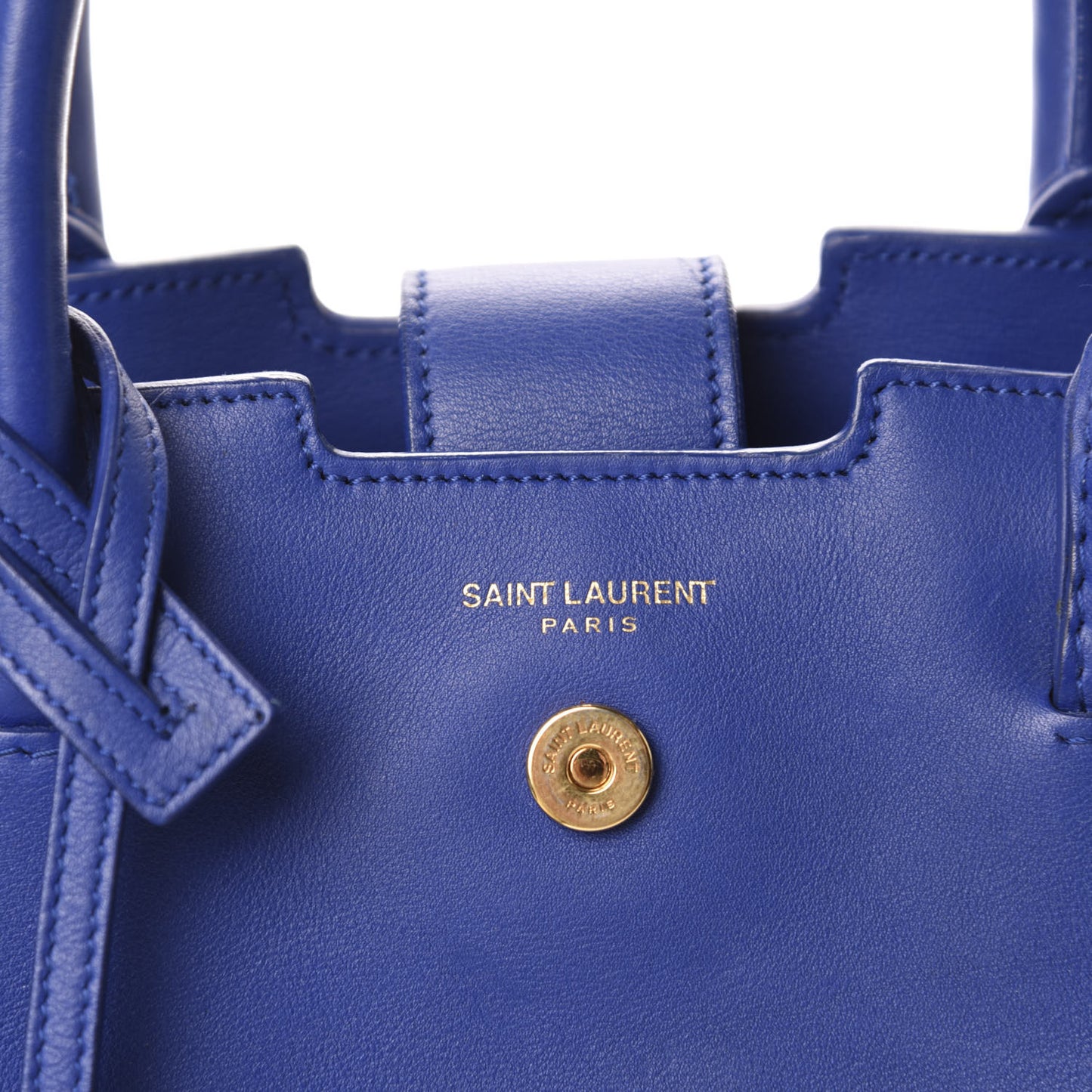 Calfskin Suede Baby Monogram Downtown Cabas Ultramarine