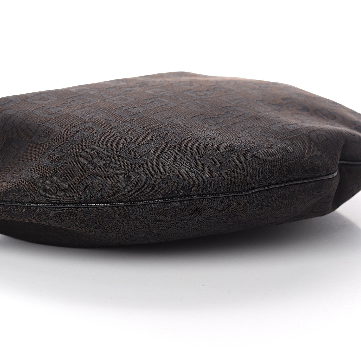 Gucci Canvas Horsebit Glam Hobo Dark Brown 7 of 8