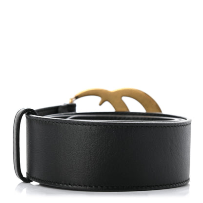 Gucci Calfskin Double G 40mm Belt 75 30 Black 2 of 5