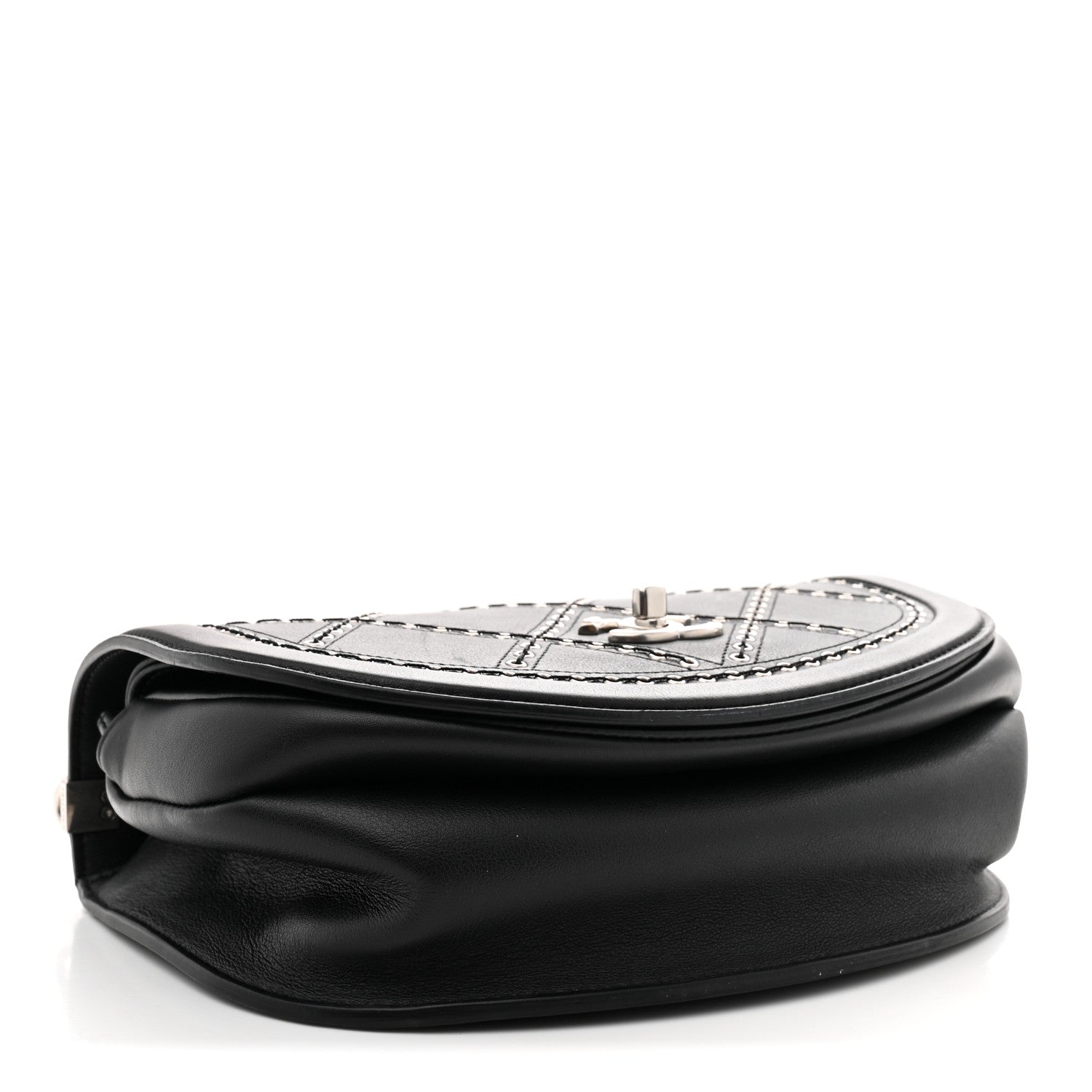 Chanel Calfskin Coco Eyelets Small Flap Bag Black 4 of 11