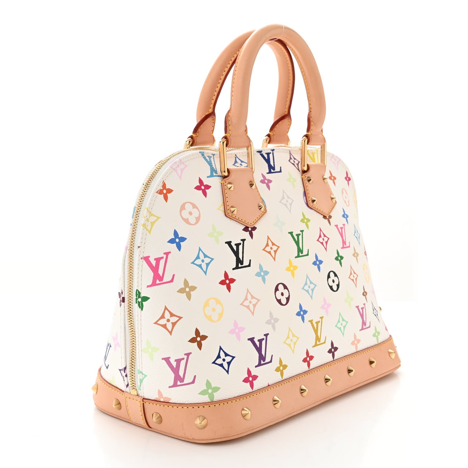 Louis Vuitton Monogram Multicolor Alma White 3 of 11