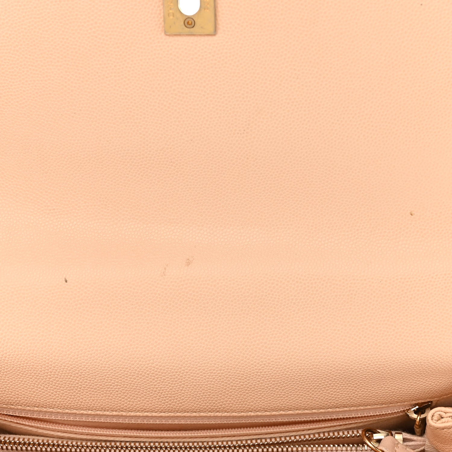 Chanel Caviar Quilted Small Coco Handle Flap Beige 11 of 13