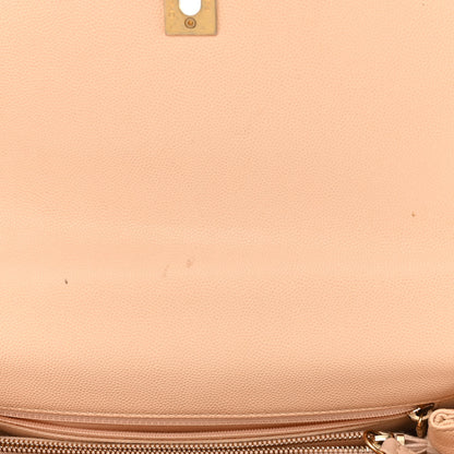 Chanel Caviar Quilted Small Coco Handle Flap Beige 11 of 13