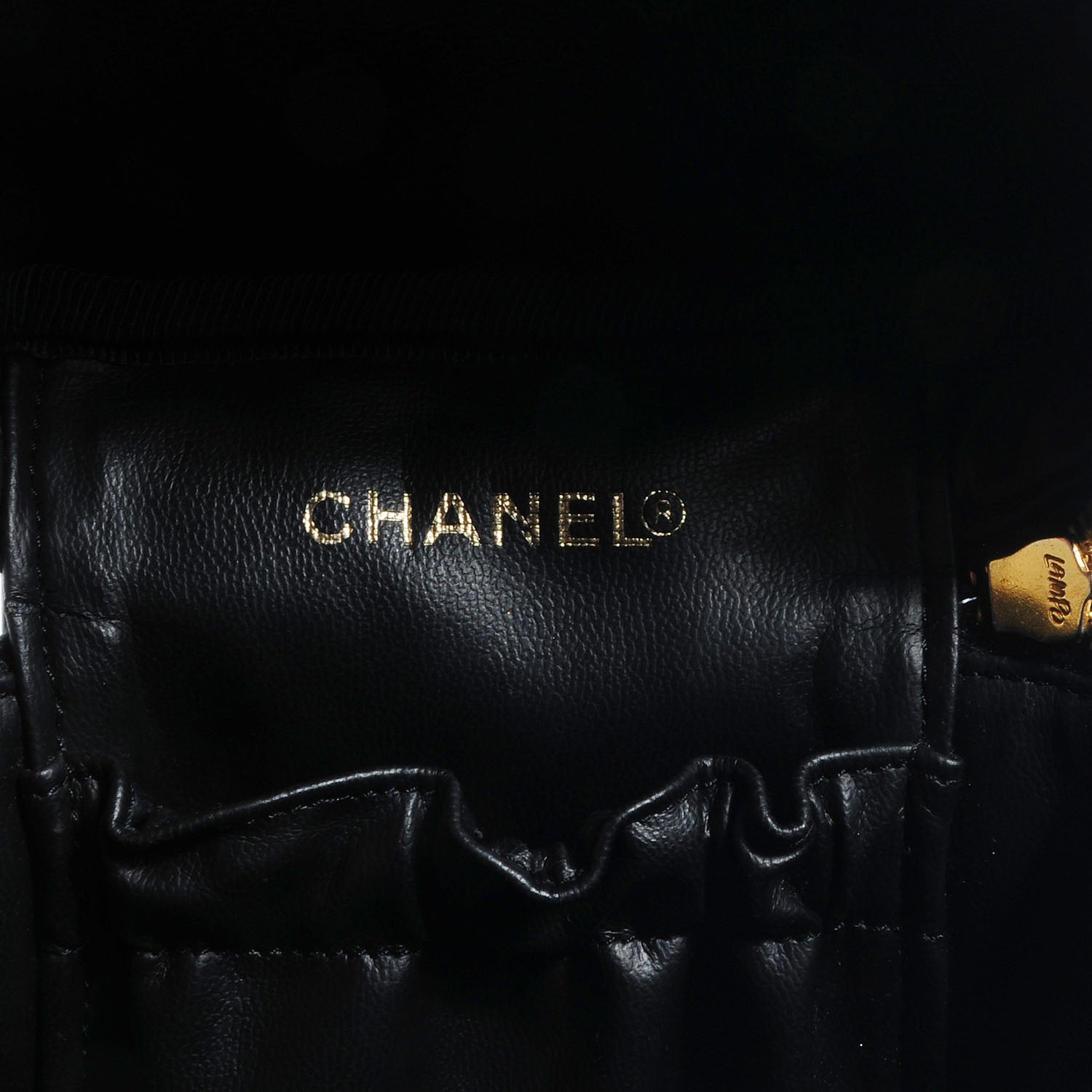 Chanel Patent Vanity Cosmetic Case Black 6 of 8