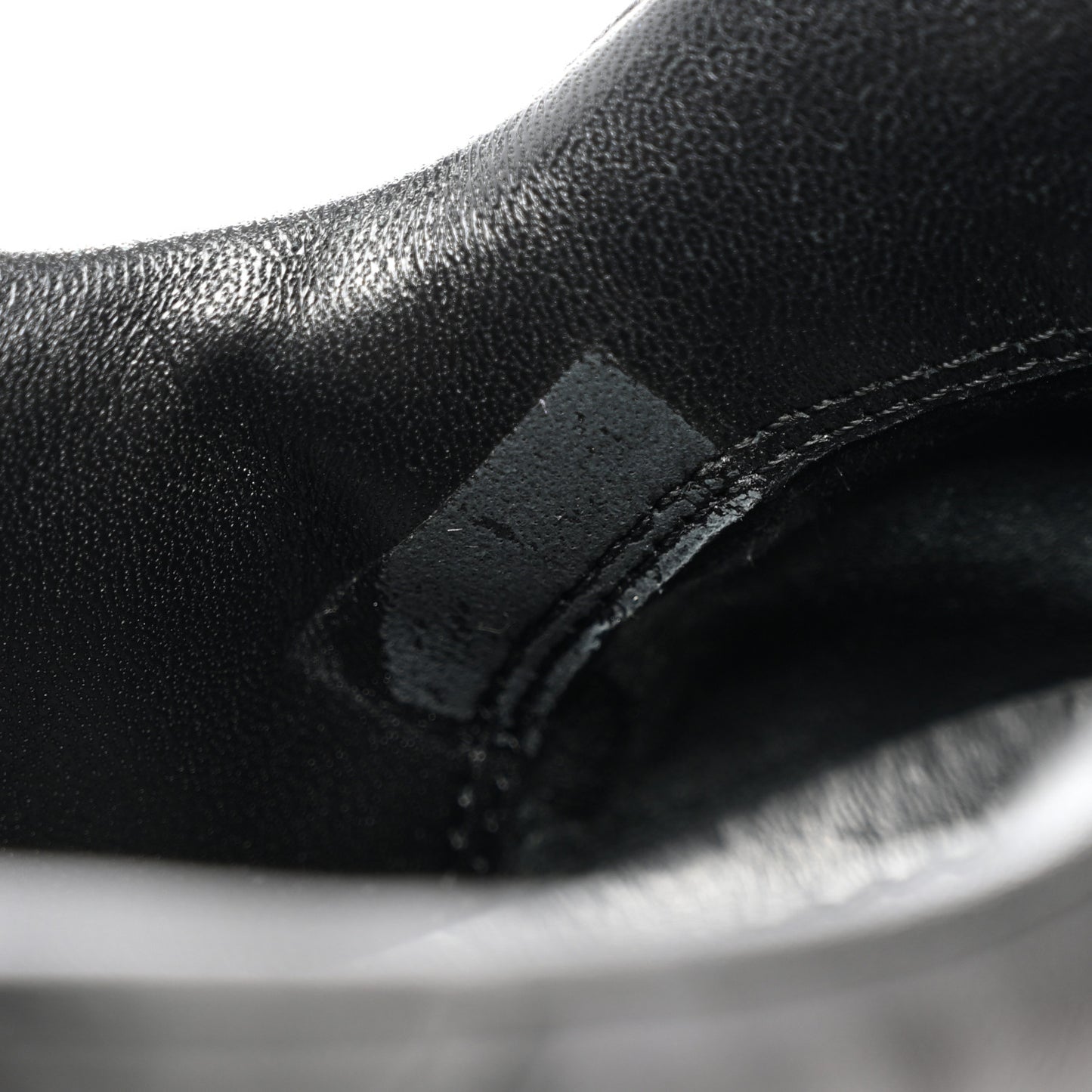 Nappa Soft Metal Triangle Logo Womens Padded 30mm Sneakers 39.5 Black