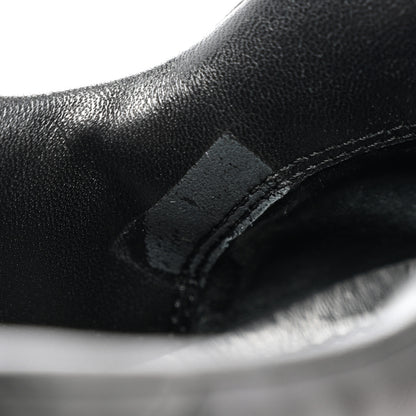 Prada Nappa Soft Metal Triangle Logo Womens Padded 30mm Sneakers 39.5 Black 13 of 15