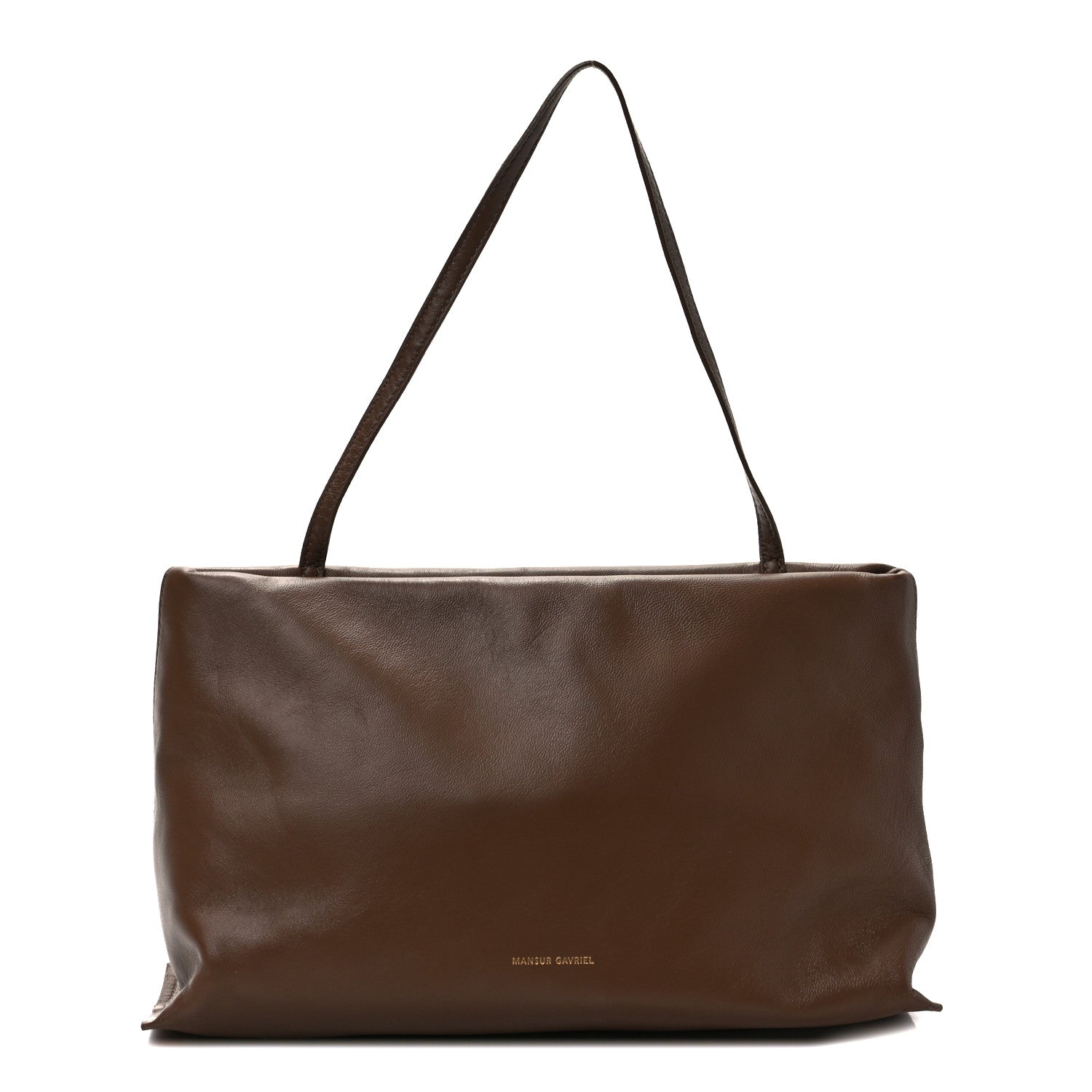 Mansur Gavriel Lambskin Notte Shoulder Bag Desert 1 of 8