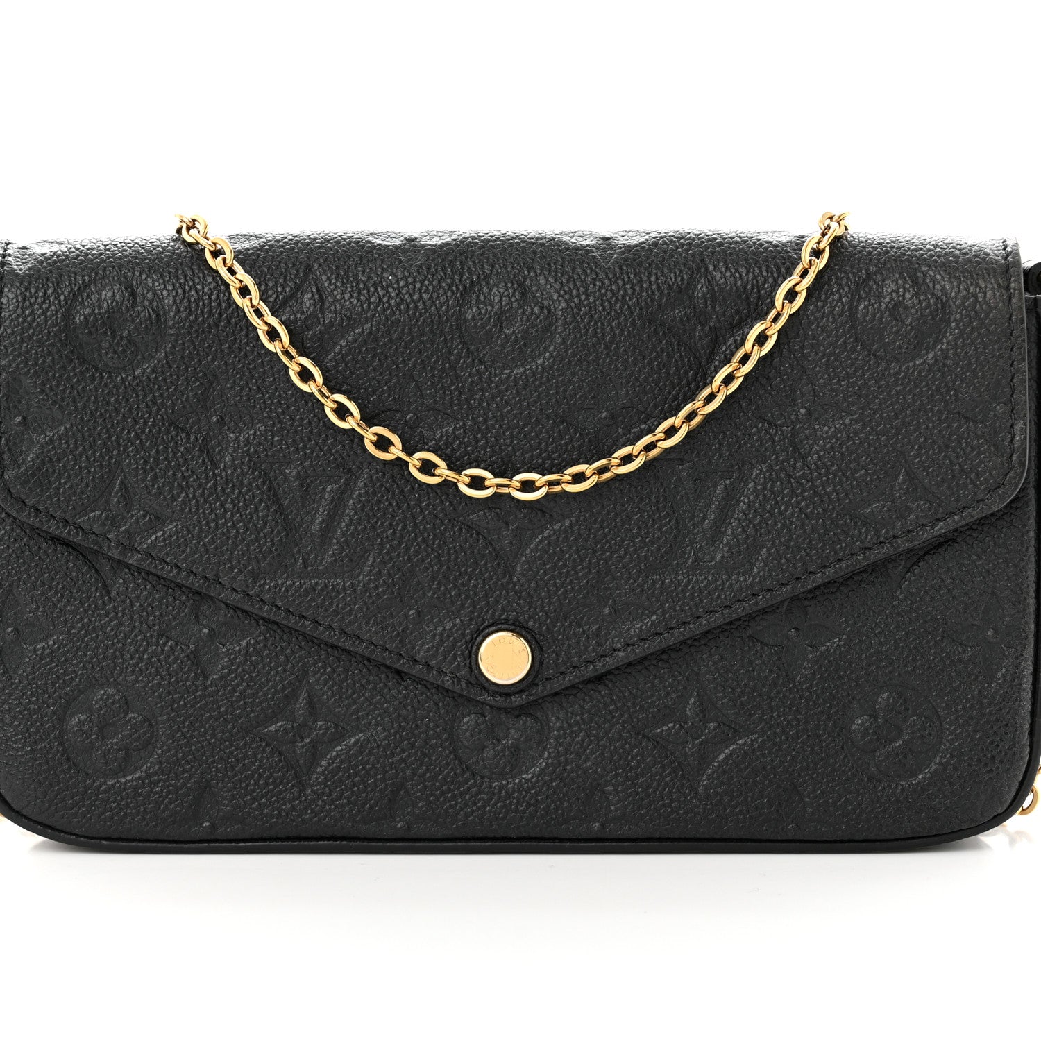 Louis Vuitton Empreinte Pochette Felicie Chain Wallet Black 8 of 14