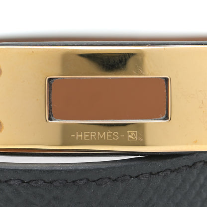Hermes Epsom Kelly Double Tour Bracelet S Black 5 of 8