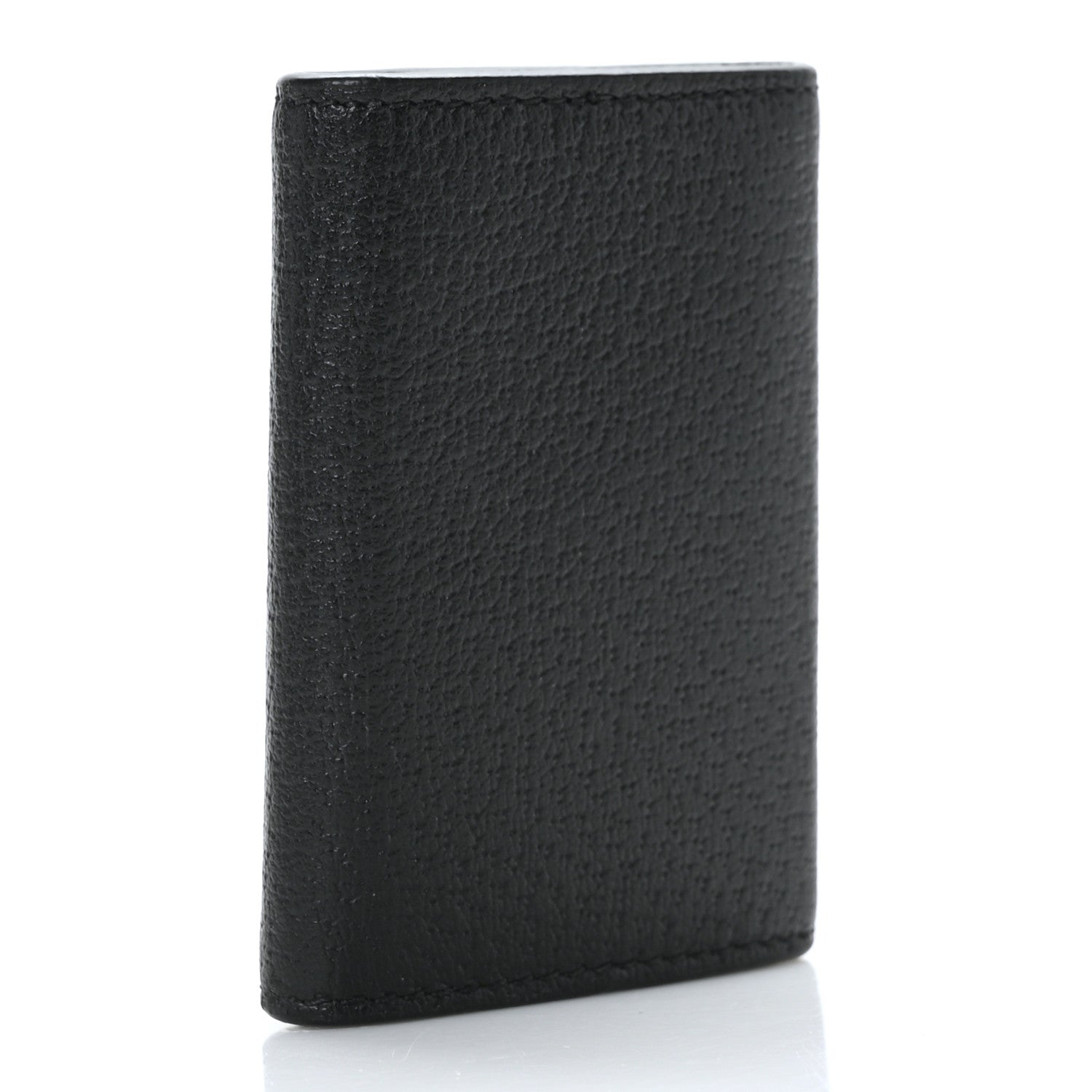 Gucci Pebbled Calfskin Bee 6 Key Holder Case Black 3 of 8