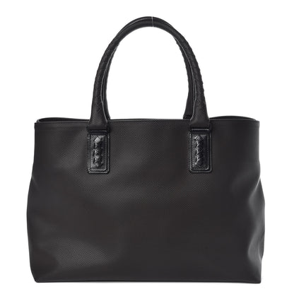 Bottega Veneta Rubberized Canvas Marcopolo Tote Ebano 1 of 10