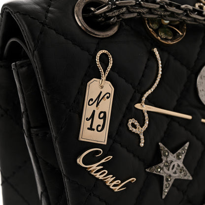 Chanel Aged Calfskin Lucky Charms 2.55 Reissue 225 Flap Black 11 of 11