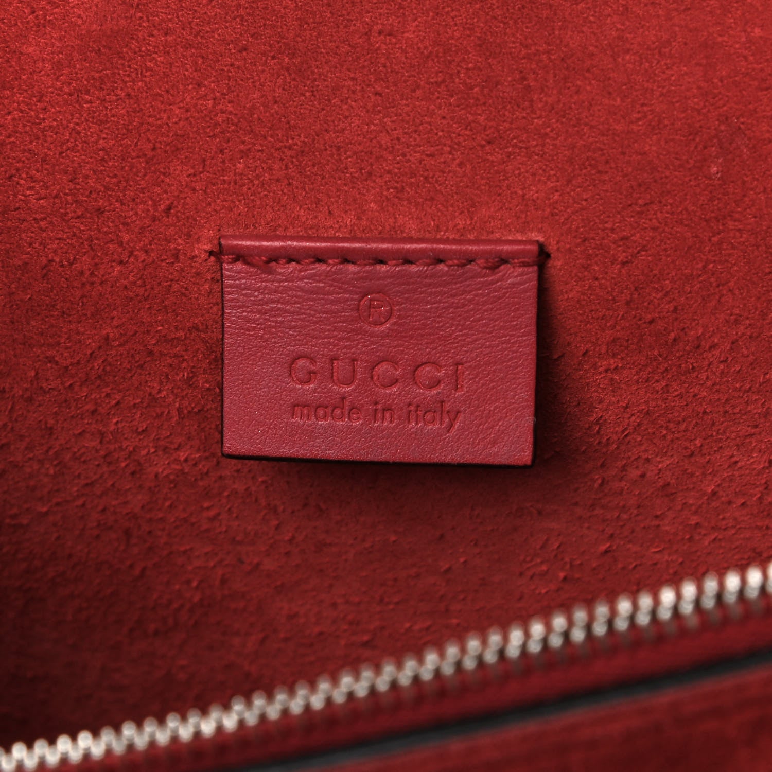 Gucci GG Supreme Monogram Suede Small Dionysus Shoulder Bag Beige Ebony Vulcanic Red 7 of 18