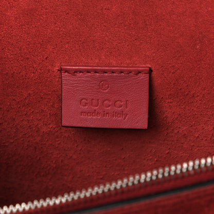 Gucci GG Supreme Monogram Suede Small Dionysus Shoulder Bag Beige Ebony Vulcanic Red 7 of 18
