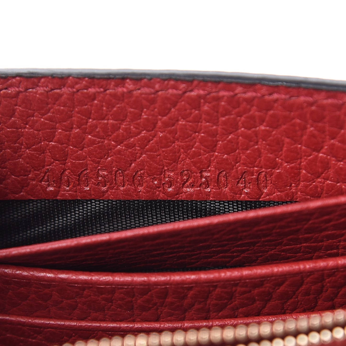 Dollar Calfskin Medium Betty Chain Wallet Tabasco Red